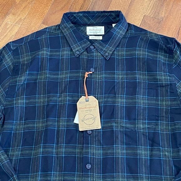 New Men's Weatherproof Vintage Luxe Flannel Button Down Size XL - Picture 3 of 9